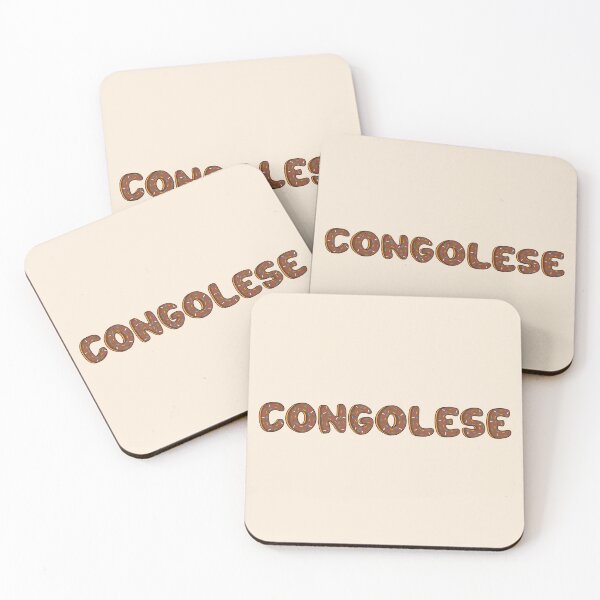 Item preview, Congolese Word Shaped Like Chocolate Donuts  designed and sold by DonutsWords.