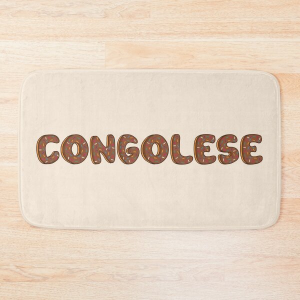 Item preview, Congolese Word Shaped Like Chocolate Donuts  designed and sold by DonutsWords.