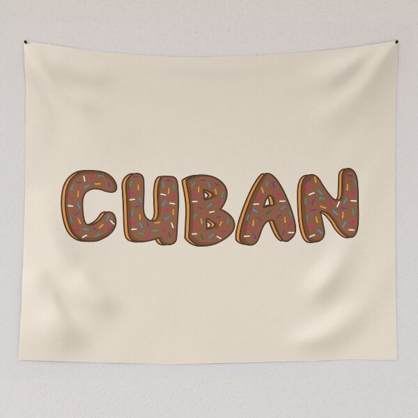 Item preview, Cuban Word Shaped Like Chocolate Donuts  designed and sold by DonutsWords.