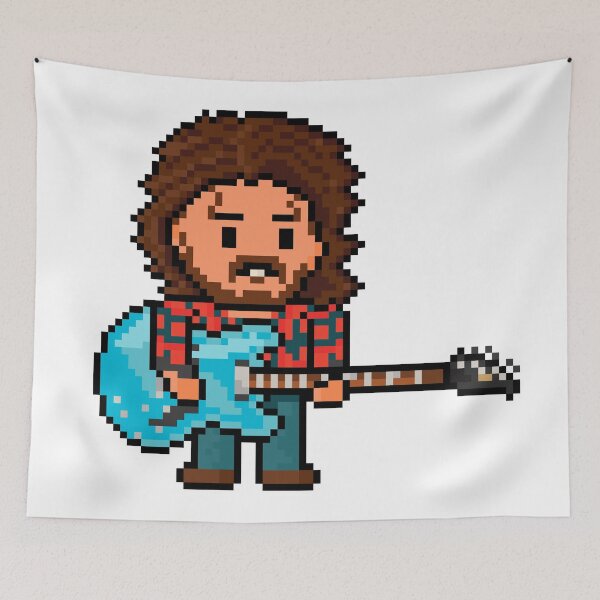 Item preview, Rock Battle Awesome Pixel Rock Guitarist designed and sold by gkillerb.