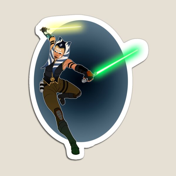 Vista previa del artículo con la obra «Ahsoka Tano - Asedio de Mandalore», diseñado y vendido por finjadrawings.