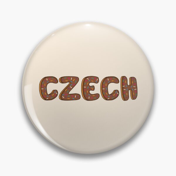 Item preview, Czech Word Shaped Like Chocolate Donuts  designed and sold by DonutsWords.