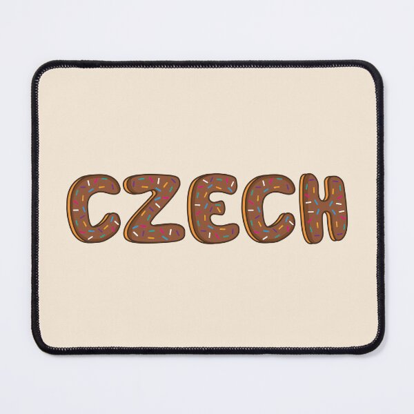 Item preview, Czech Word Shaped Like Chocolate Donuts designed and sold by DonutsWords.