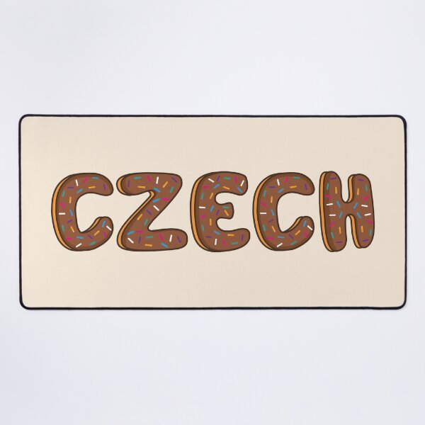 Item preview, Czech Word Shaped Like Chocolate Donuts designed and sold by DonutsWords.