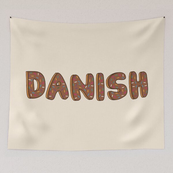 Item preview, Danish Word Shaped Like Chocolate Donuts  designed and sold by DonutsWords.