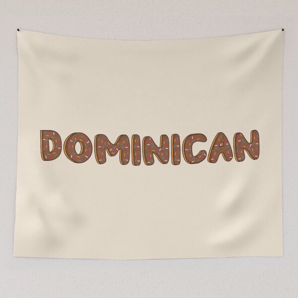 Item preview, Dominican Word Shaped Like Chocolate Donuts  designed and sold by DonutsWords.