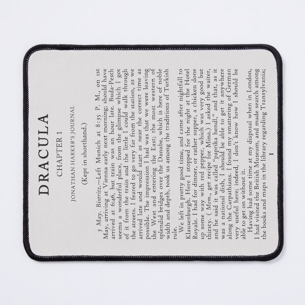 Item preview, Bram Stoker's Dracula Page 1 - Classic Novel Horizontal designed and sold by mymymagic.