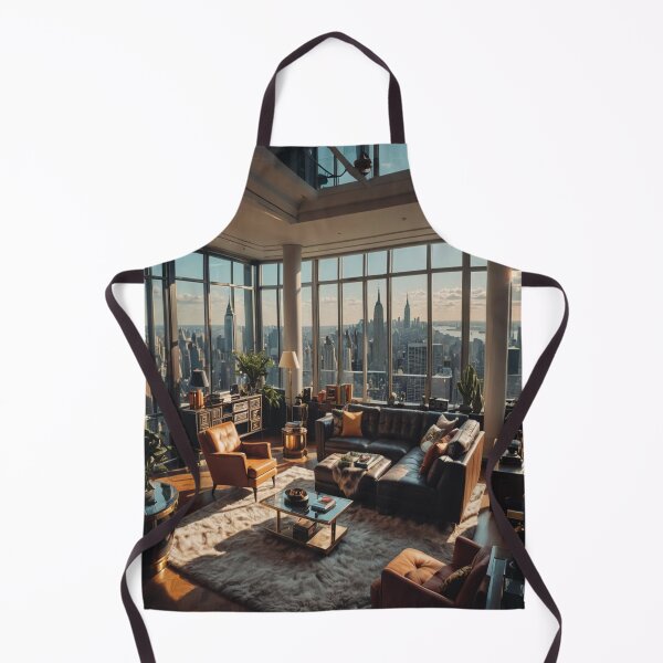 Item preview, Interior of a New York penthouse Maximalist interior design with a view of the city skyline designed and sold by KING TK.