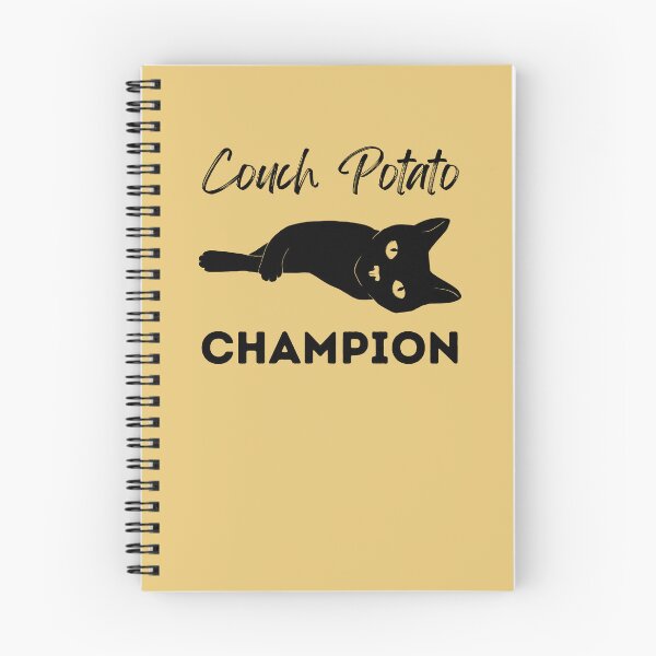 Item preview, Couch Potato Champion Black Cat designed and sold by alczar.
