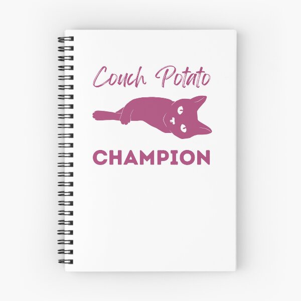 Item preview, Couch Potato Champion Pink Cat designed and sold by alczar.