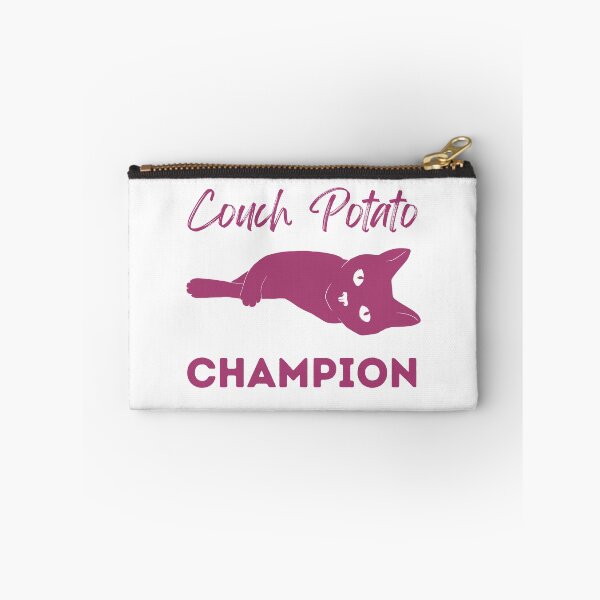 Item preview, Couch Potato Champion Pink Cat designed and sold by alczar.