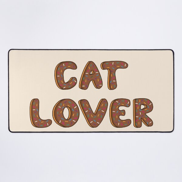Item preview, Cat Lover Word Shaped Like Chocolate Donuts designed and sold by DonutsWords.