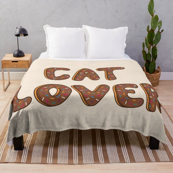 Item preview, Cat Lover Word Shaped Like Chocolate Donuts designed and sold by DonutsWords.