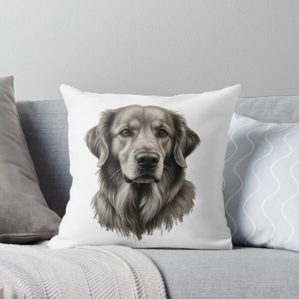 Artikelvorschau, Regal Retriever: Majestätisches Porträt in Monochrom entworfen und verkauft von ToonTailsStudio.