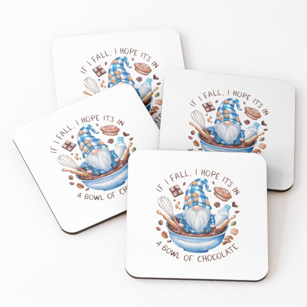 Item preview, If I fall, I hope it's in a bowl of chocolate. Cooking lover designed and sold by CatAndYou.