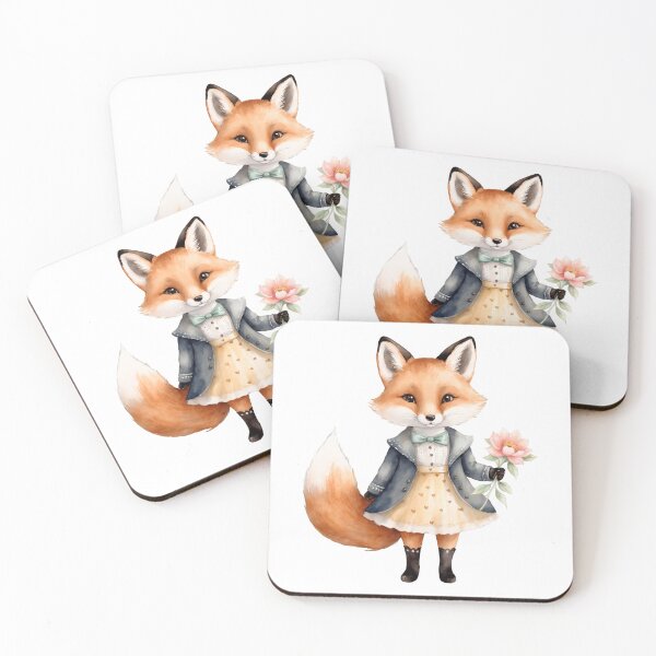Item preview, Playful Watercolor Fox designed and sold by Victoria Riabov.