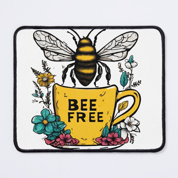 Item preview, Floral Bee Free - Coffee or Tea designed and sold by BeeG2024.