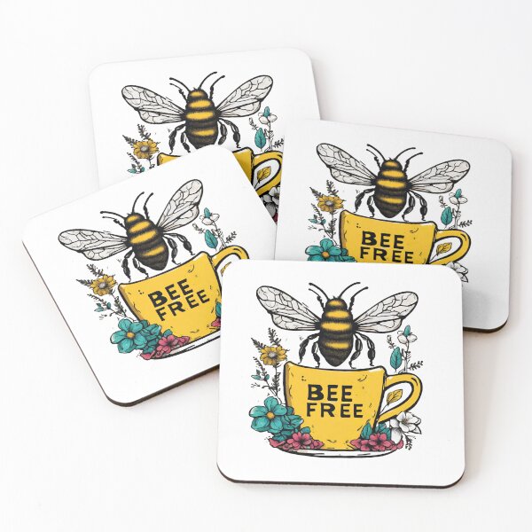 Item preview, Floral Bee Free - Coffee or Tea designed and sold by BeeG2024.
