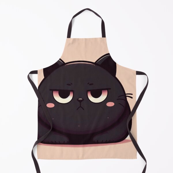 Item preview, Unamused Black Cat designed and sold by FuzyFriendHaven.