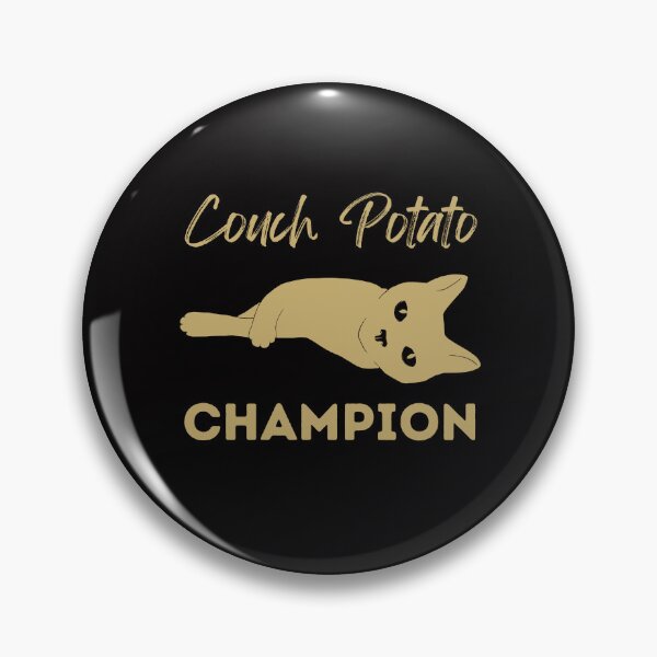 Item preview, Couch Potato Champion Golden Cat designed and sold by alczar.