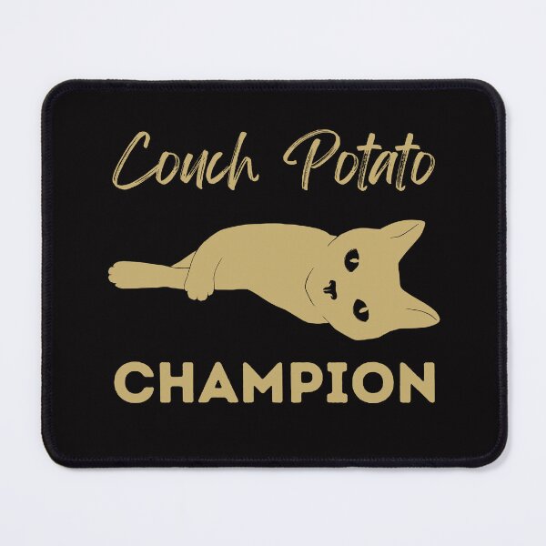 Item preview, Couch Potato Champion Golden Cat designed and sold by alczar.