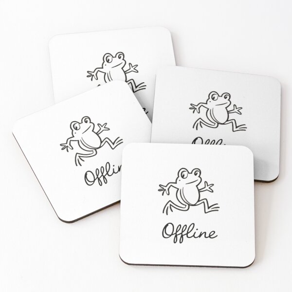 Item preview, OFFLINE BUSY FROG: Embrace the Digital Detox with a Quirky Twist designed and sold by Colorful-Garden.