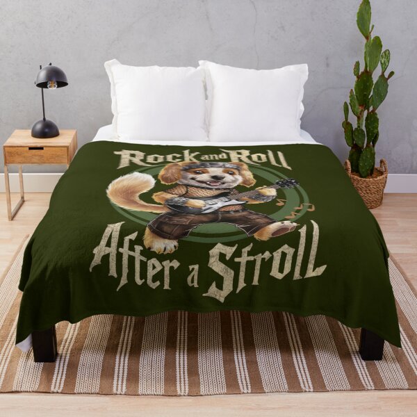 Item preview, ROCK AND ROLL AFTER A STROLL - Musician Dog designed and sold by SharingLove.
