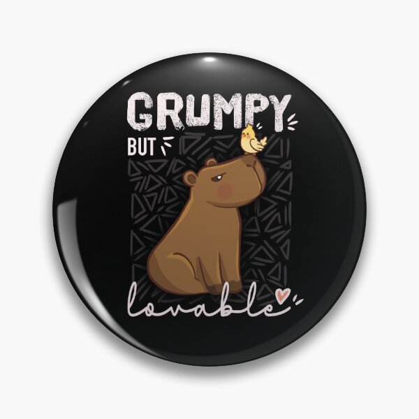 Item preview, Grumpy but lovable capybara designed and sold by camilacarvalho.