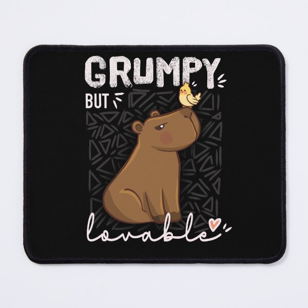 Item preview, Grumpy but lovable capybara designed and sold by camilacarvalho.