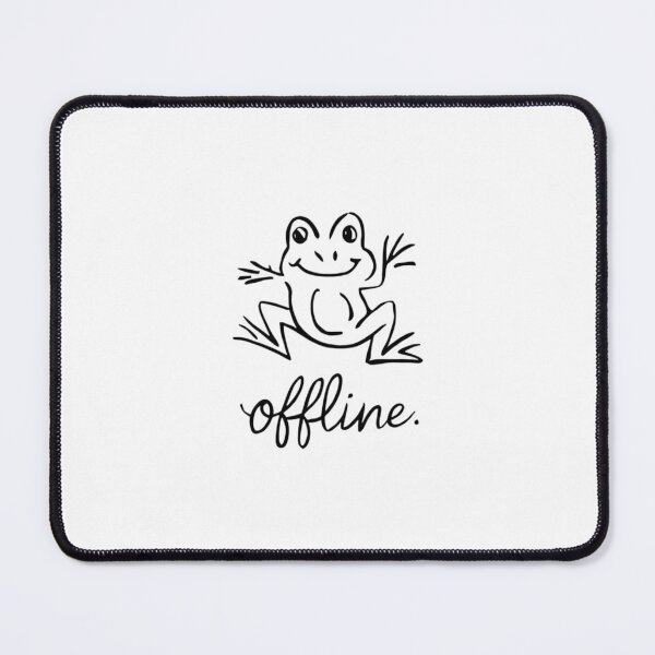 Item preview, OFFLINE BUSY FROG: Embrace the Digital Detox with a Quirky Twist designed and sold by Colorful-Garden.