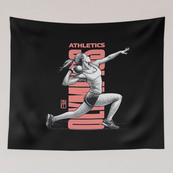 Item preview, OLYMPICS - SUMMER GAMES - ATHLETICS - Shot put - 3 designed and sold by ArtProjectShop.