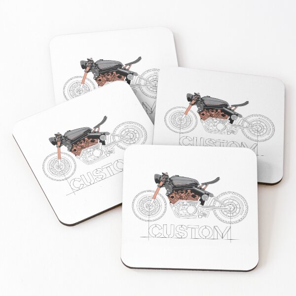 Item preview, Motorcycle Biker Custom Workshop Drawing Symbol Logo designed and sold by AndreMi.