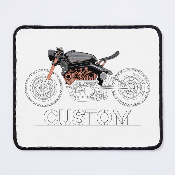 Item preview, Motorcycle Biker Custom Workshop Drawing Symbol Logo designed and sold by AndreMi.