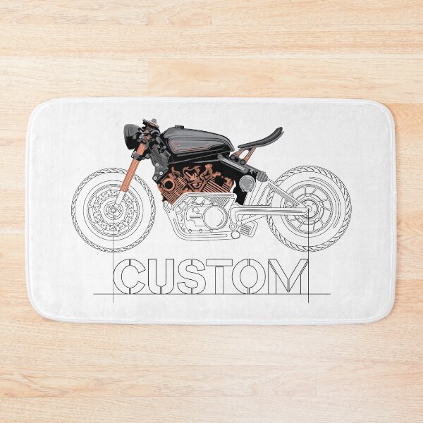 Item preview, Motorcycle Biker Custom Workshop Drawing Symbol Logo designed and sold by AndreMi.