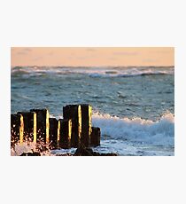 Sunset Waves Photographic Print