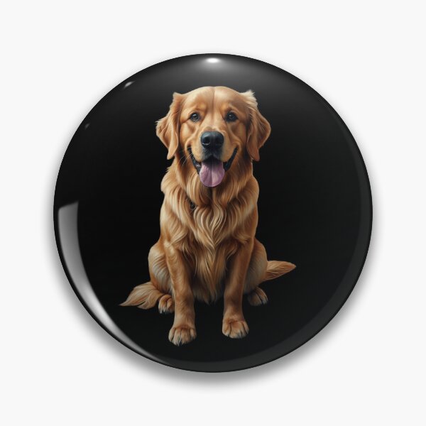 Item preview, Felicidad del Golden Retriever: retrato realista designed and sold by ToonTailsStudio.