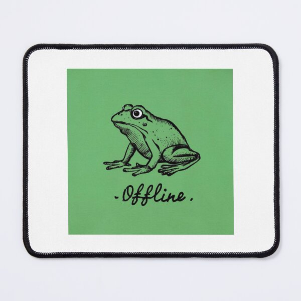 Item preview, OFFLINE BUSY FROG: Embrace the Digital Detox with a Quirky Twist designed and sold by Colorful-Garden.
