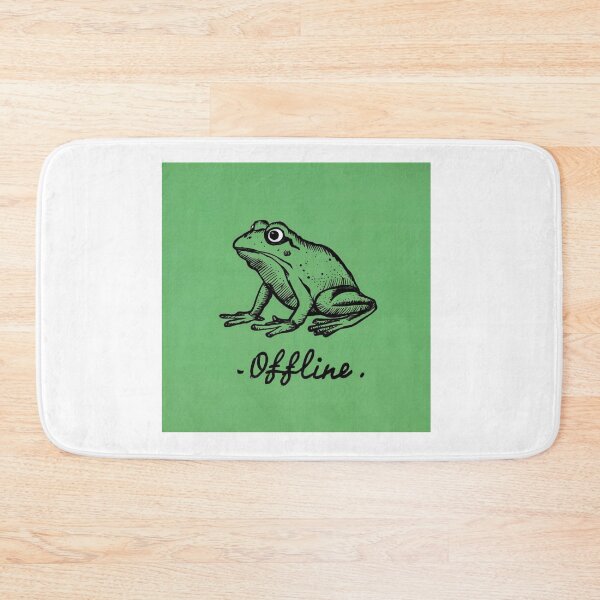Item preview, OFFLINE BUSY FROG: Embrace the Digital Detox with a Quirky Twist designed and sold by Colorful-Garden.