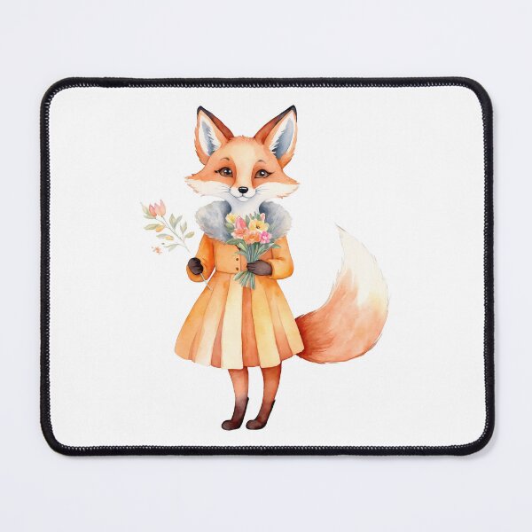 Item preview, Watercolor Fox Illustration designed and sold by Victoria Riabov.