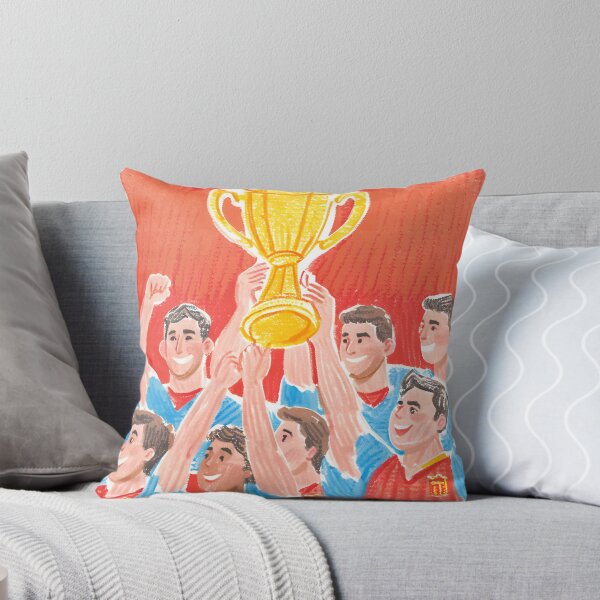 Item preview, England VS Spain 2024 Final - Spain celebration lifting trophy designed and sold by PopRealistArt.