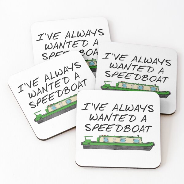 Item preview, Narrowboat, I've Always Wanted A Speedboat, Canal Boat Funny designed and sold by doodlerob.