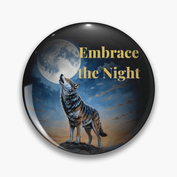 Item preview, Embrace the night - Wolf howling moon designed and sold by Fantasy-Art.nl.
