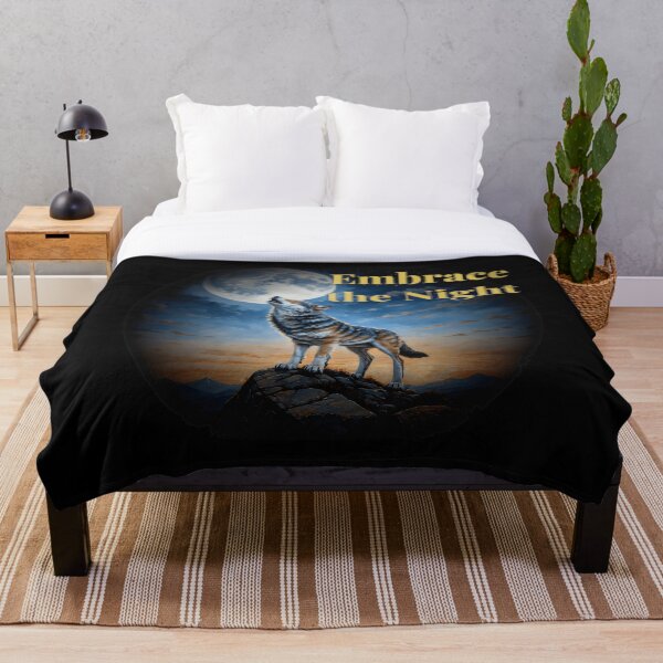 Item preview, Embrace the night - Wolf howling moon designed and sold by Fantasy-Art.nl.