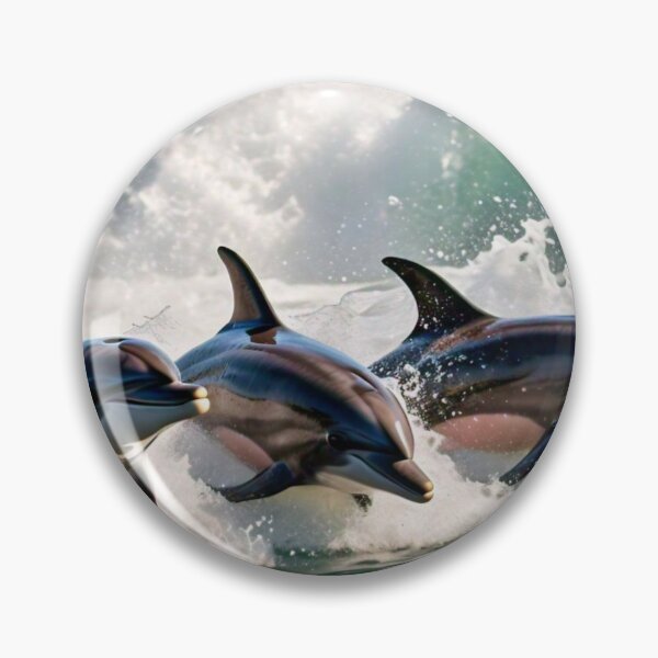 Item preview, Dolphins Racing in the Ocean designed and sold by Gretel Moss.