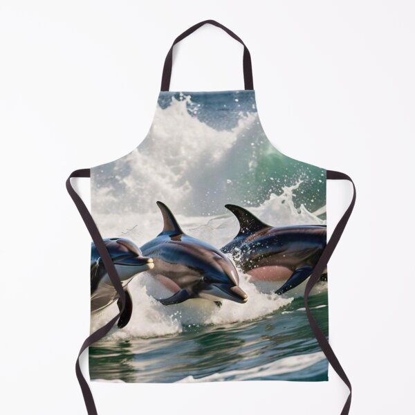 Item preview, Dolphins Racing in the Ocean designed and sold by Gretel Moss.