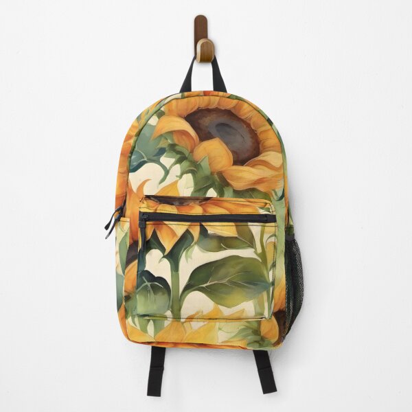 Item preview, Golden Radiance: Expressive Watercolor Sunflower Pattern designed and sold by FreedomToDesign.