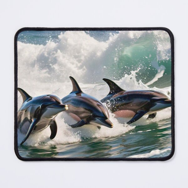 Item preview, Dolphins Racing in the Ocean designed and sold by Gretel Moss.