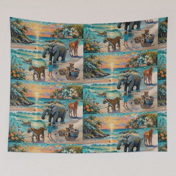 Item preview, A Child's Turquoise Paradise Beach  designed and sold by IvaRenee.