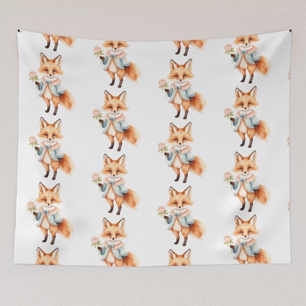 Item preview, Watercolor Fox Serenity designed and sold by Victoria Riabov.