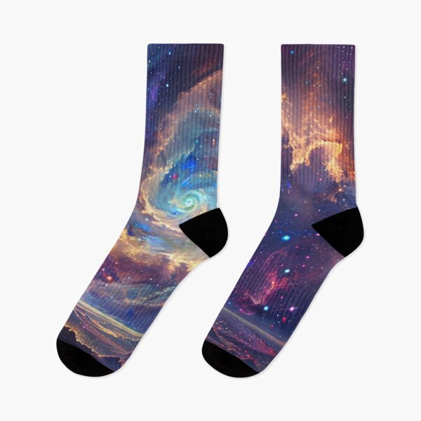 Item preview, Fantasy Realism Illustration of Saturn and Swirling Galaxies designed and sold by MargaretWiktor.